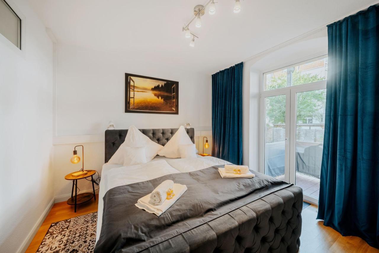 Blissplace 3 Zi Premium Apartment Nahe Getec Arena Mit Kingsize Betten Und Balkon Magdeburg Dış mekan fotoğraf